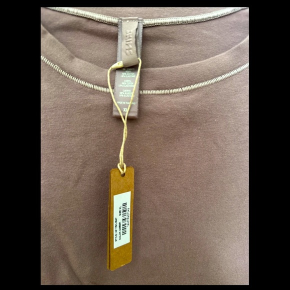 SKIMS COTTON JERSEY LONG SLEEVE T-SHIRT - Picture 3 of 3